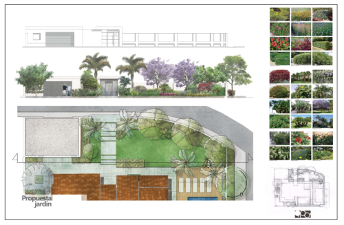 Planos de jardín para casa particular San Pedro Marbella