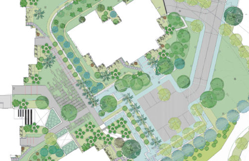 Diseño y maquetacion de plano de jardín