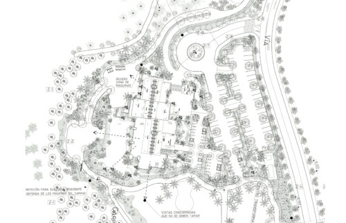 Plano de jardín en Casa Club de Golf en Hotel Guía de Isora, Tenerife