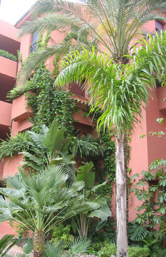 Jardines de la urbanización Alicate Marbella